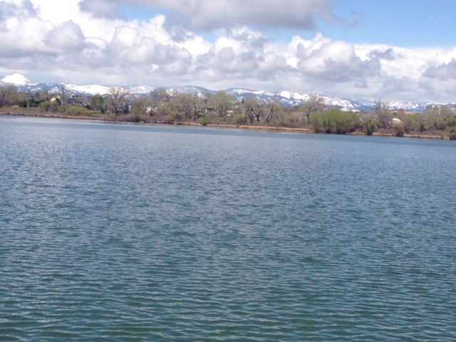Running out by the lake between rain storms last weekend