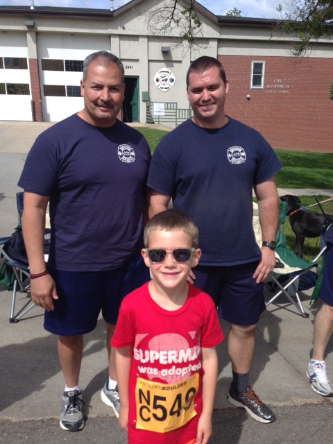 Some Fire Fighters cheering us on