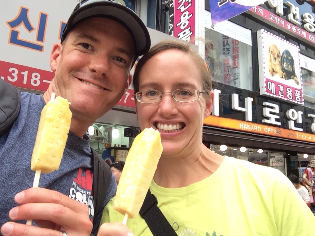 Pineapple on a stick!