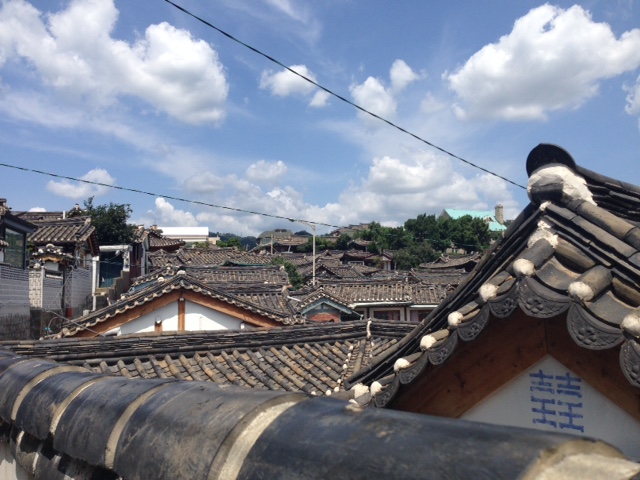 A number of Hanok roof tops