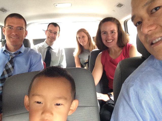 Our van (minus Wendy who you can't see)