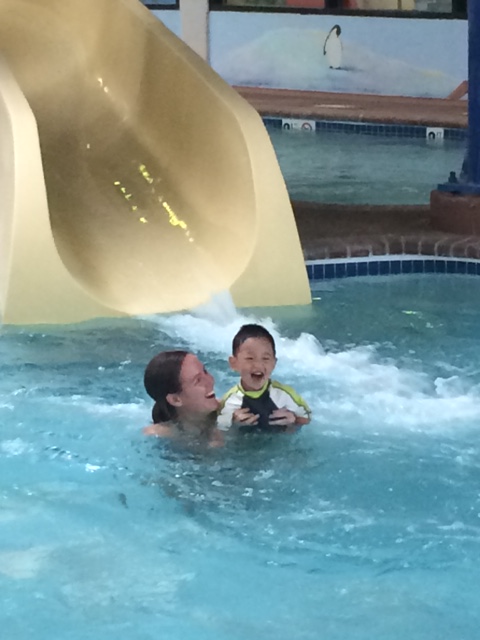 We did have fun at the pool!