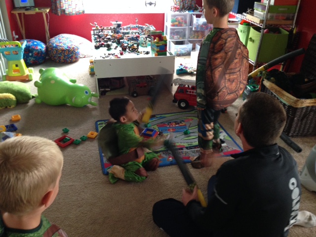 The Three Ninjas and Daddy