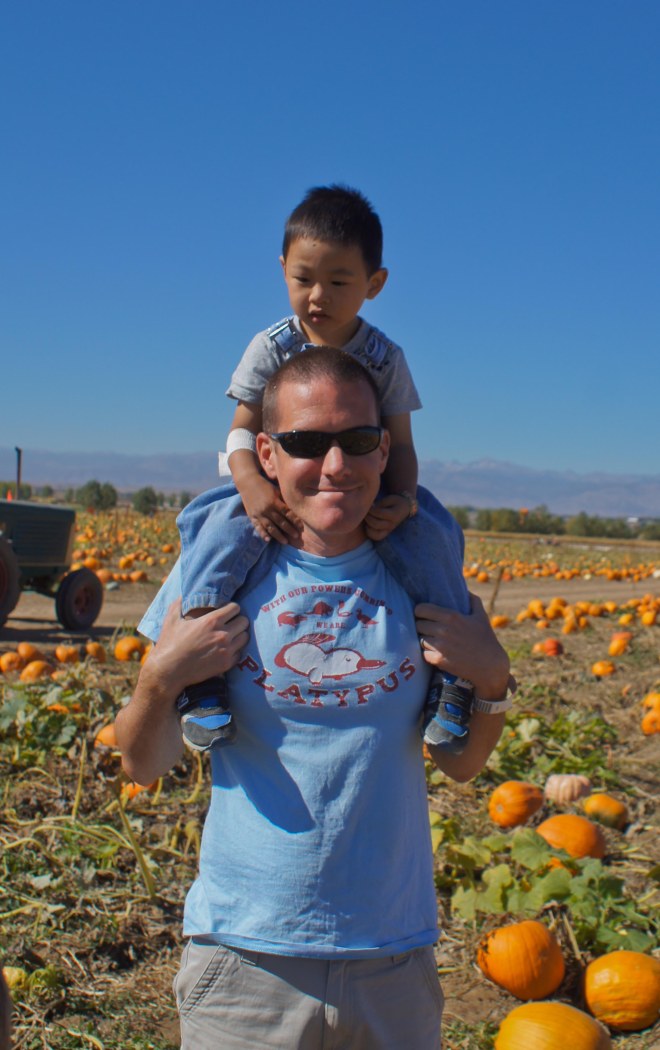 pumpkin patch with daddy