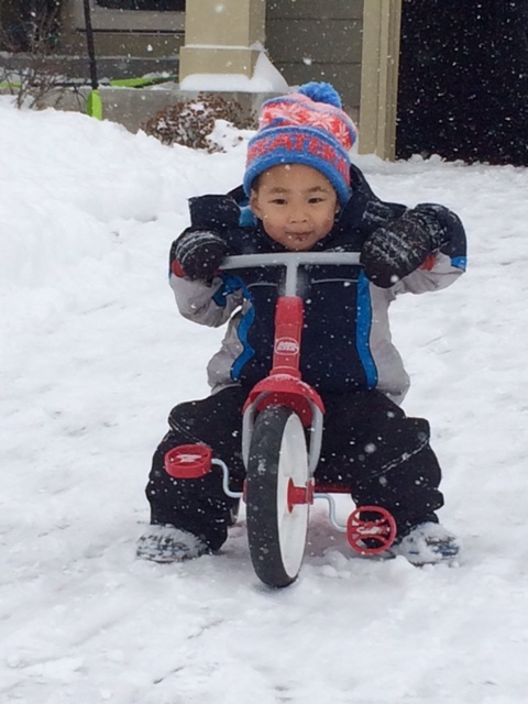 Clearly the best riding trike weather around