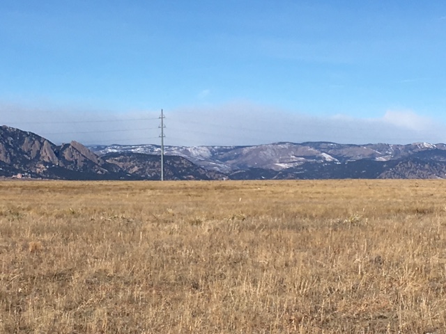 Not a lot of snow but still cold, can't complain about the view though!