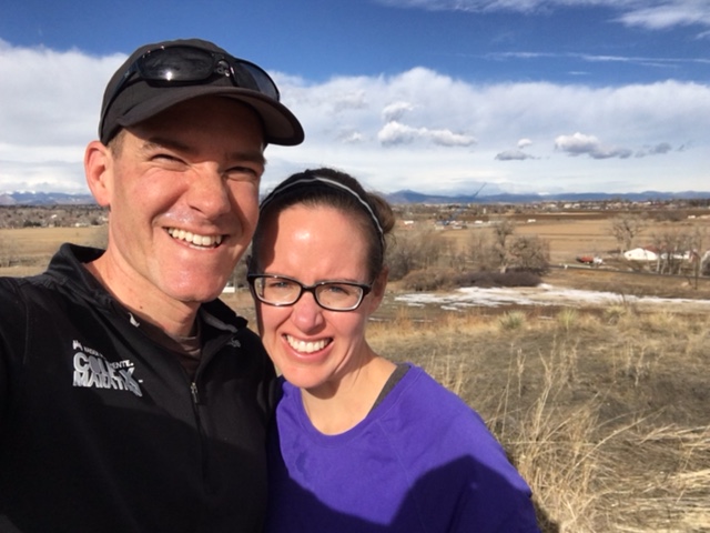 Part way through our run