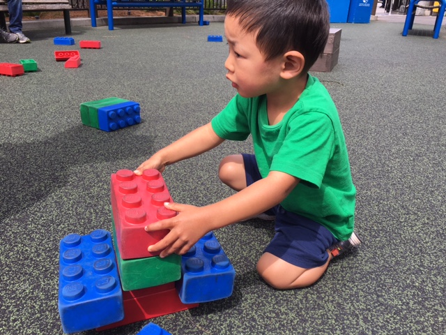 Building area while the big boys did the roller coaster
