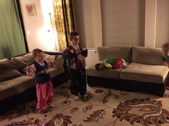 Edric had just been dancing with the boys